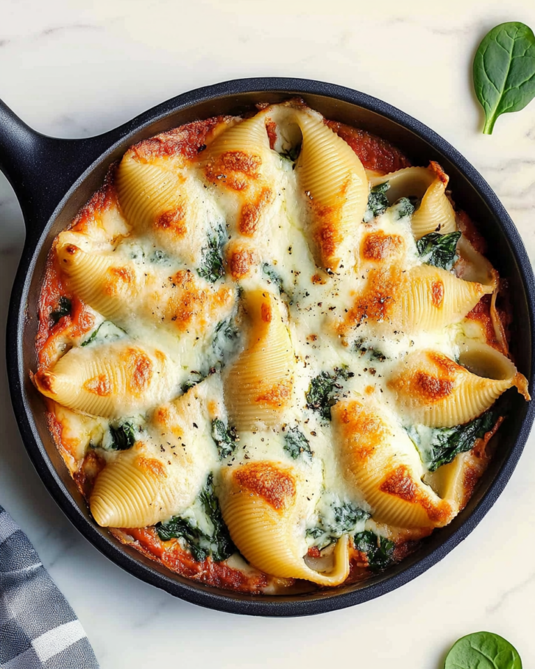 Easy Spinach & Ricotta Stuffed Shells – Classic Italian Comfort