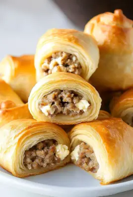 Sausage Cream Cheese Crescent Rolls