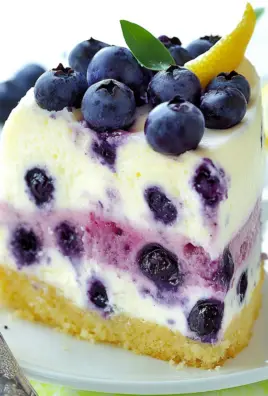 Lemon Blueberry Cheesecake Cake