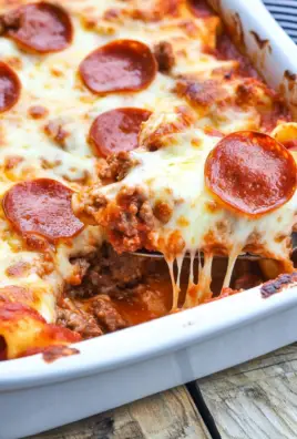 Meat Lover’s Pizza Casserole