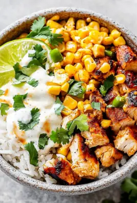 Street Corn Chicken Rice Bowl